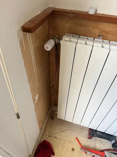 Dépose ancien radiateur